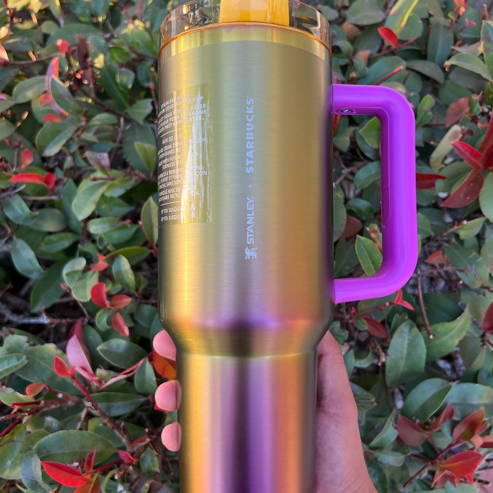 Stanley Tumbler 40oz Starbucks Gold/Purple Cup
